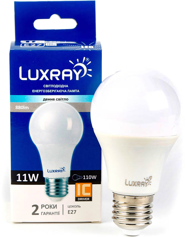 Лампа світлодіодна Luxray (6941372123000) 11Вт, E27, 4200K